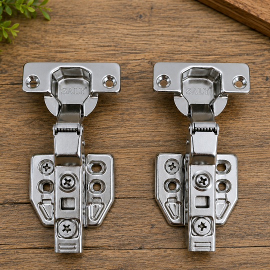 Bản Lề Tủ Thép Lắp Cong Inox 201