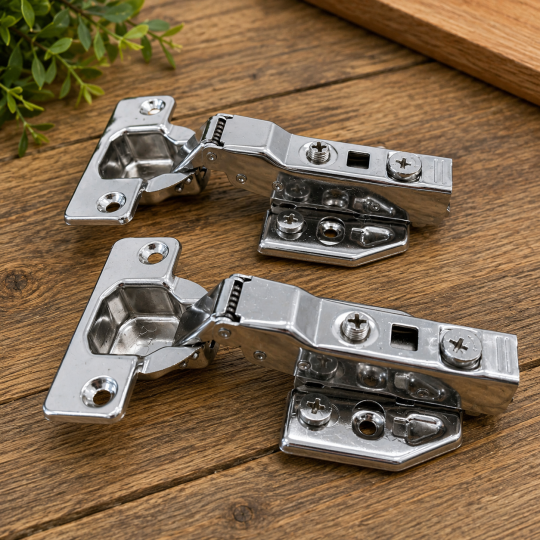 Bản Lề Tủ Thép Lắp Cong Inox 201
