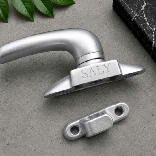 Tay Nắm Đơn Điểm Cửa Sổ (Màu Bạc - Màu Đen)